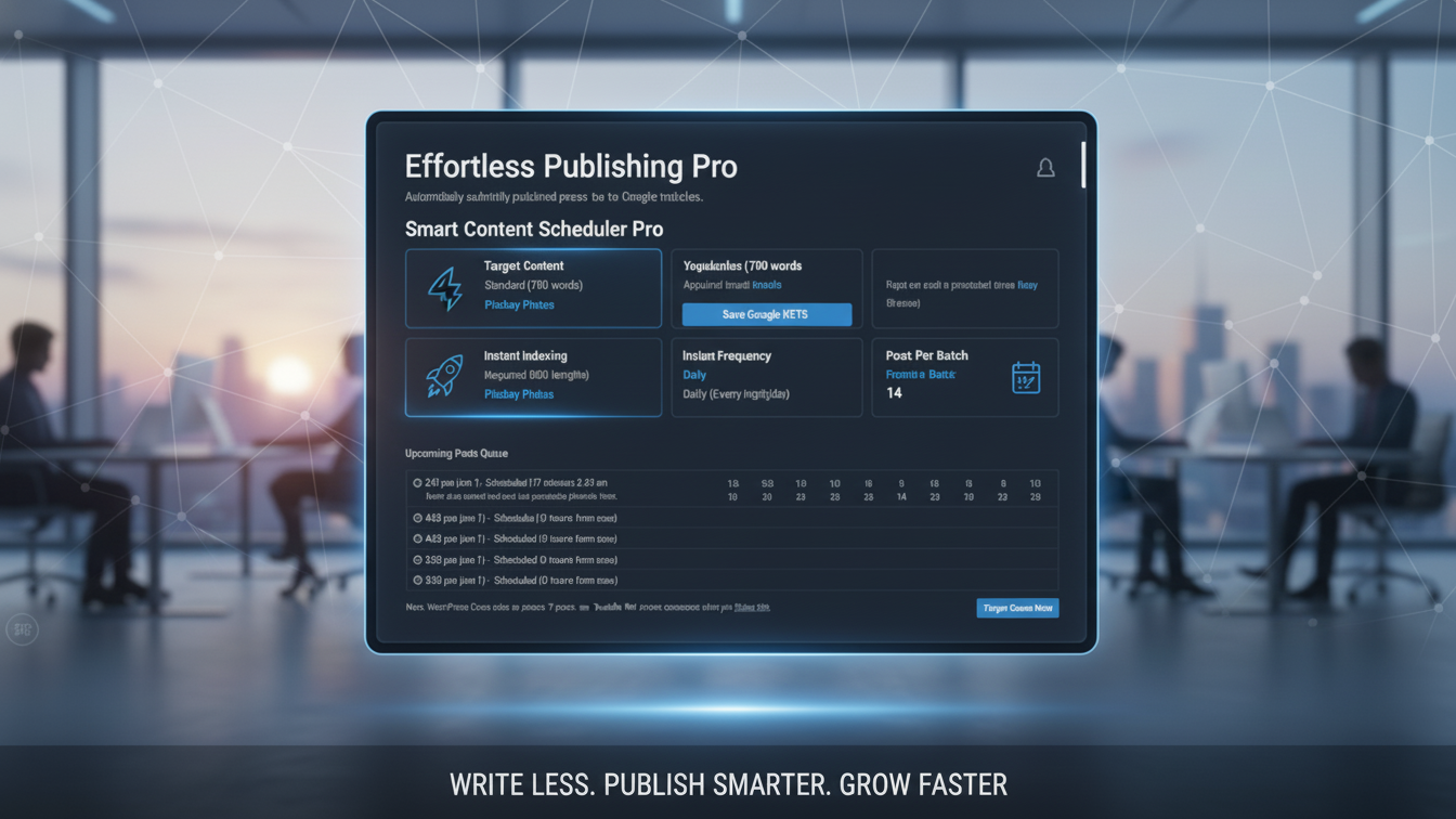 Scheduling Interface
